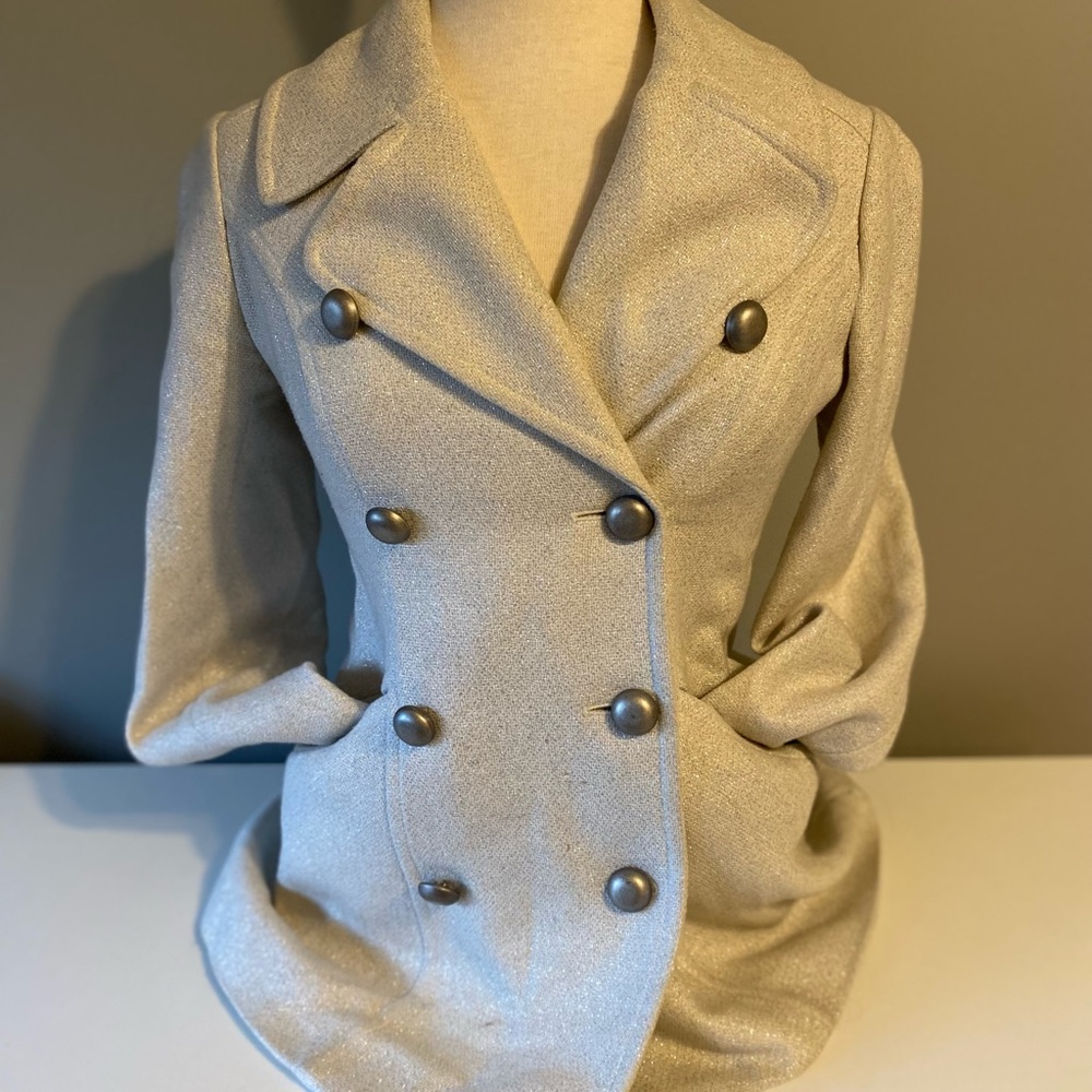 Yoana Barasxhi grey/silver blazer jacket